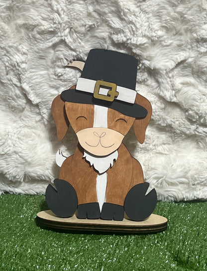 Interchangeable hat highland cow, horse, cat, dog, chicken, goat, dairy cow, pig