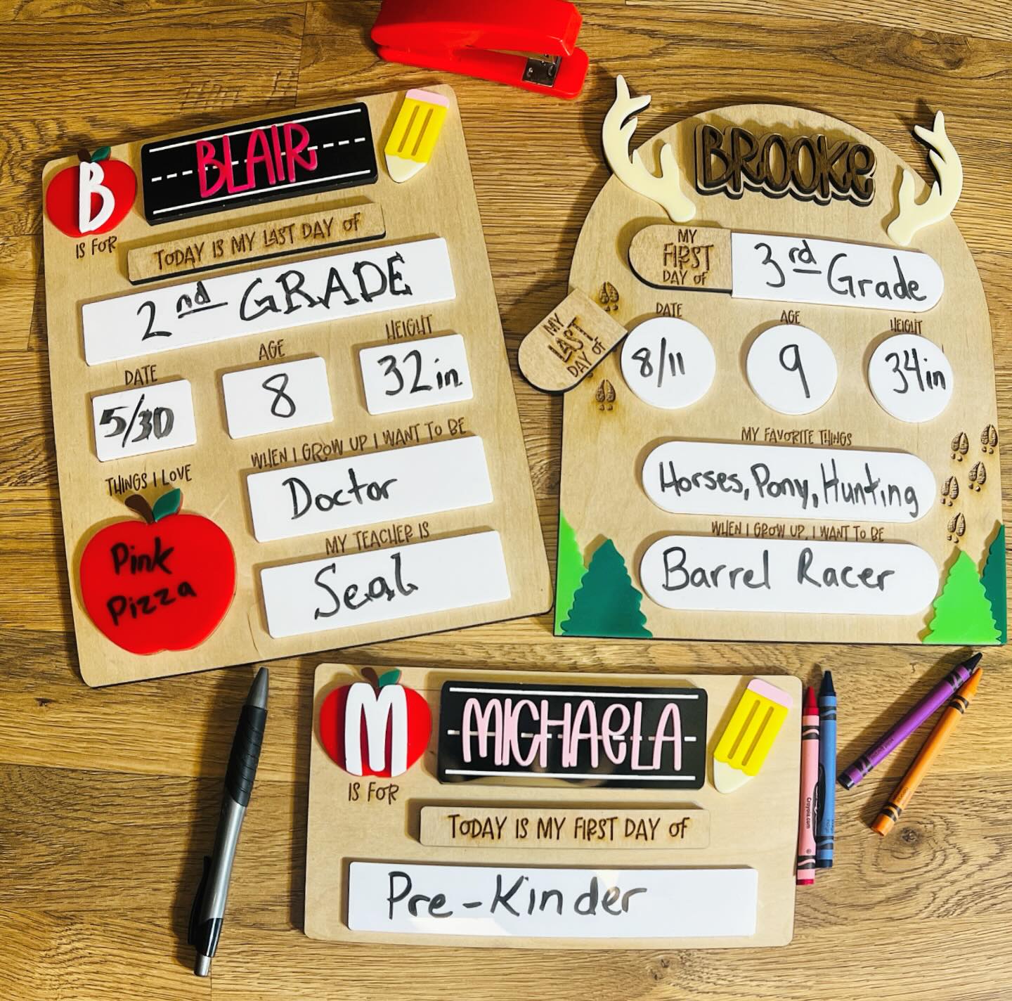 First day of school picture prop/ 1st day/ Last day sign