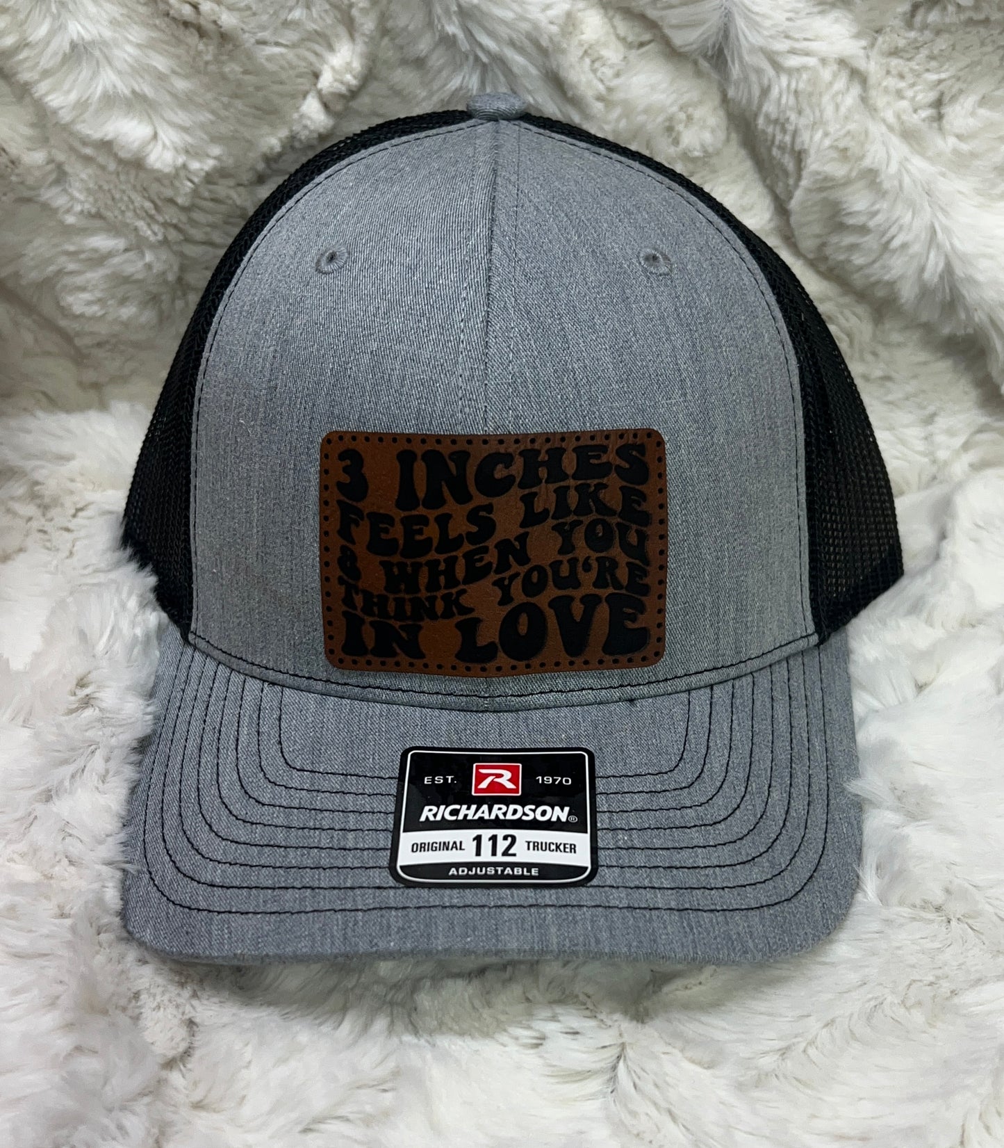 Trucker hat with patch