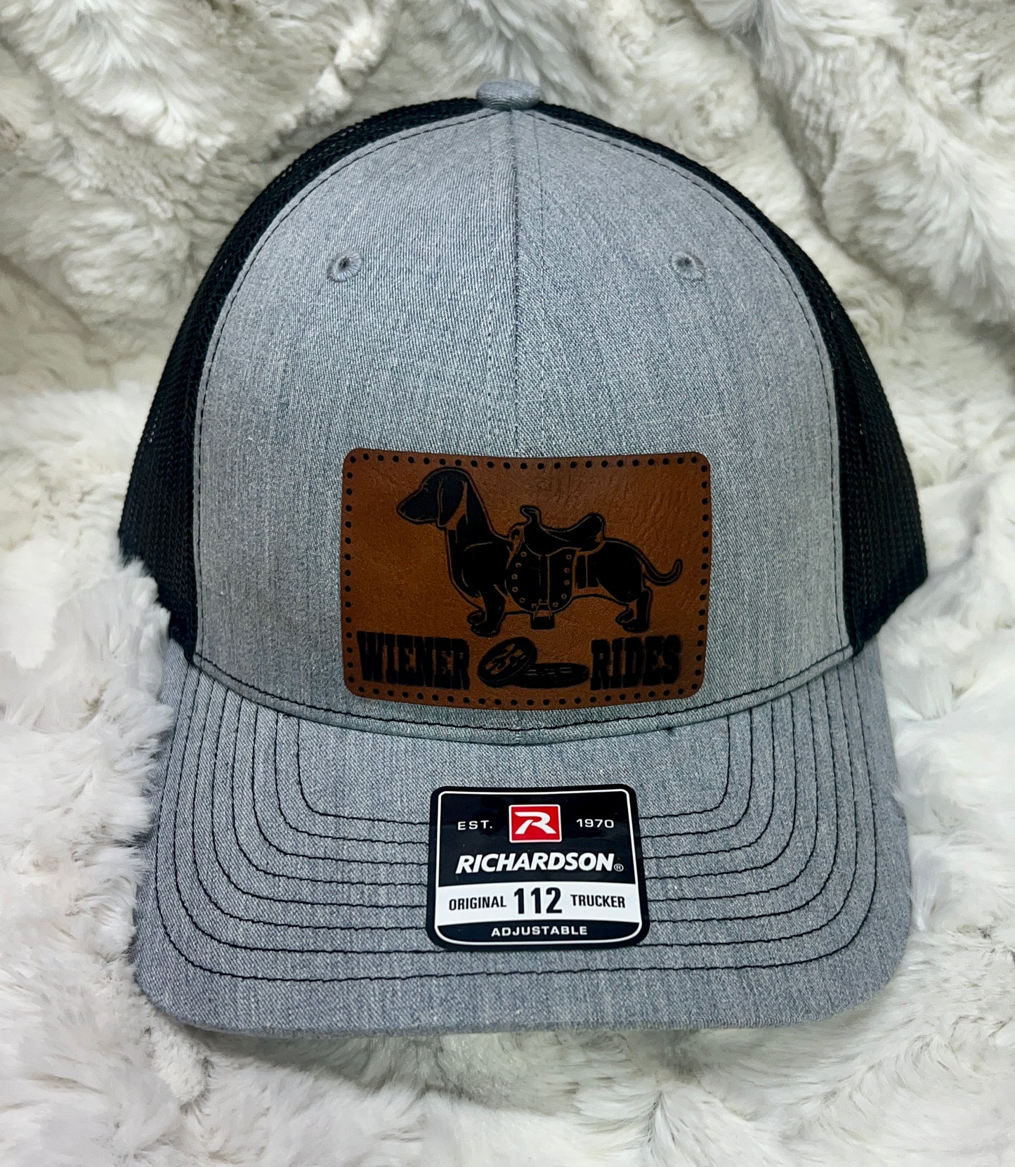 Trucker hat with patch