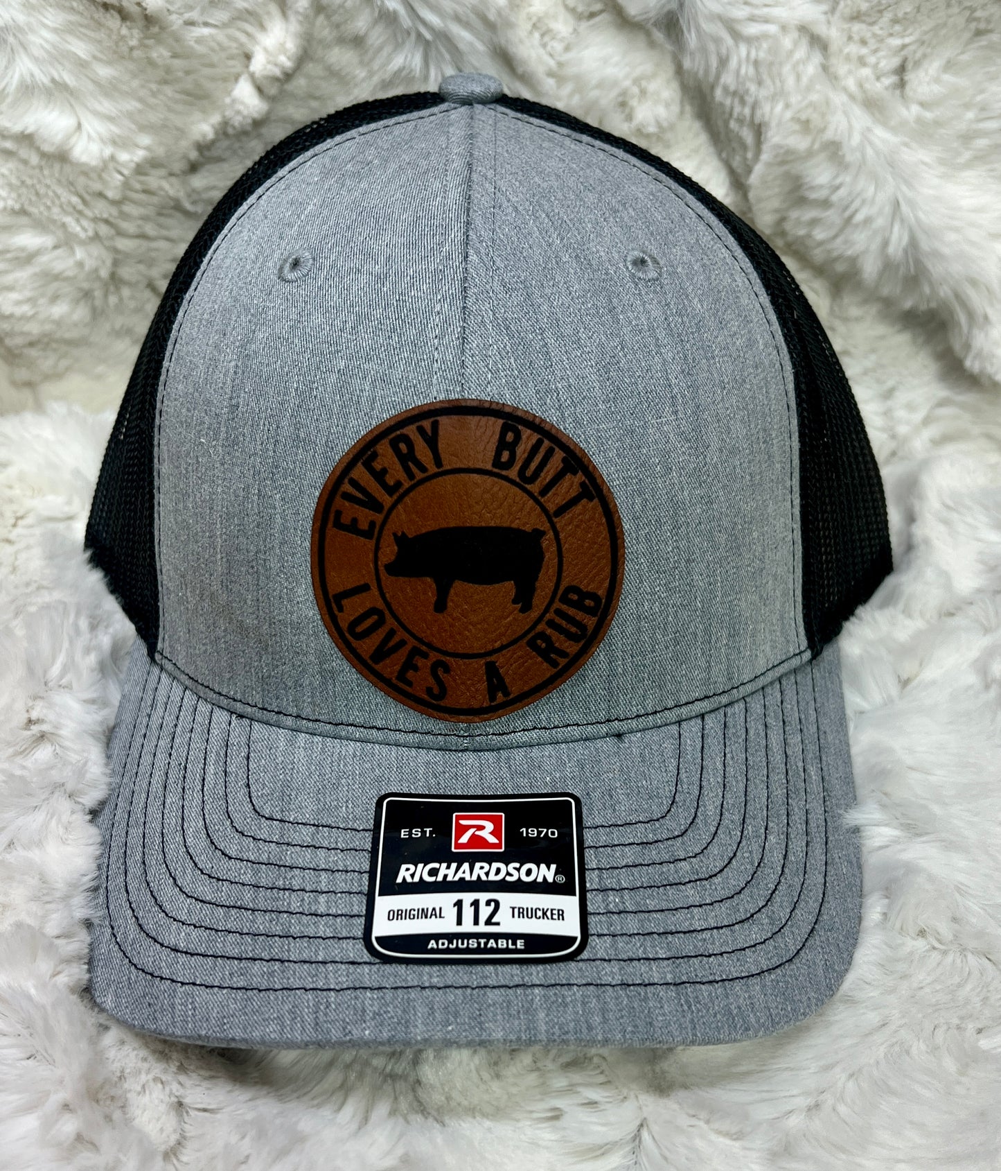 Trucker hat with patch