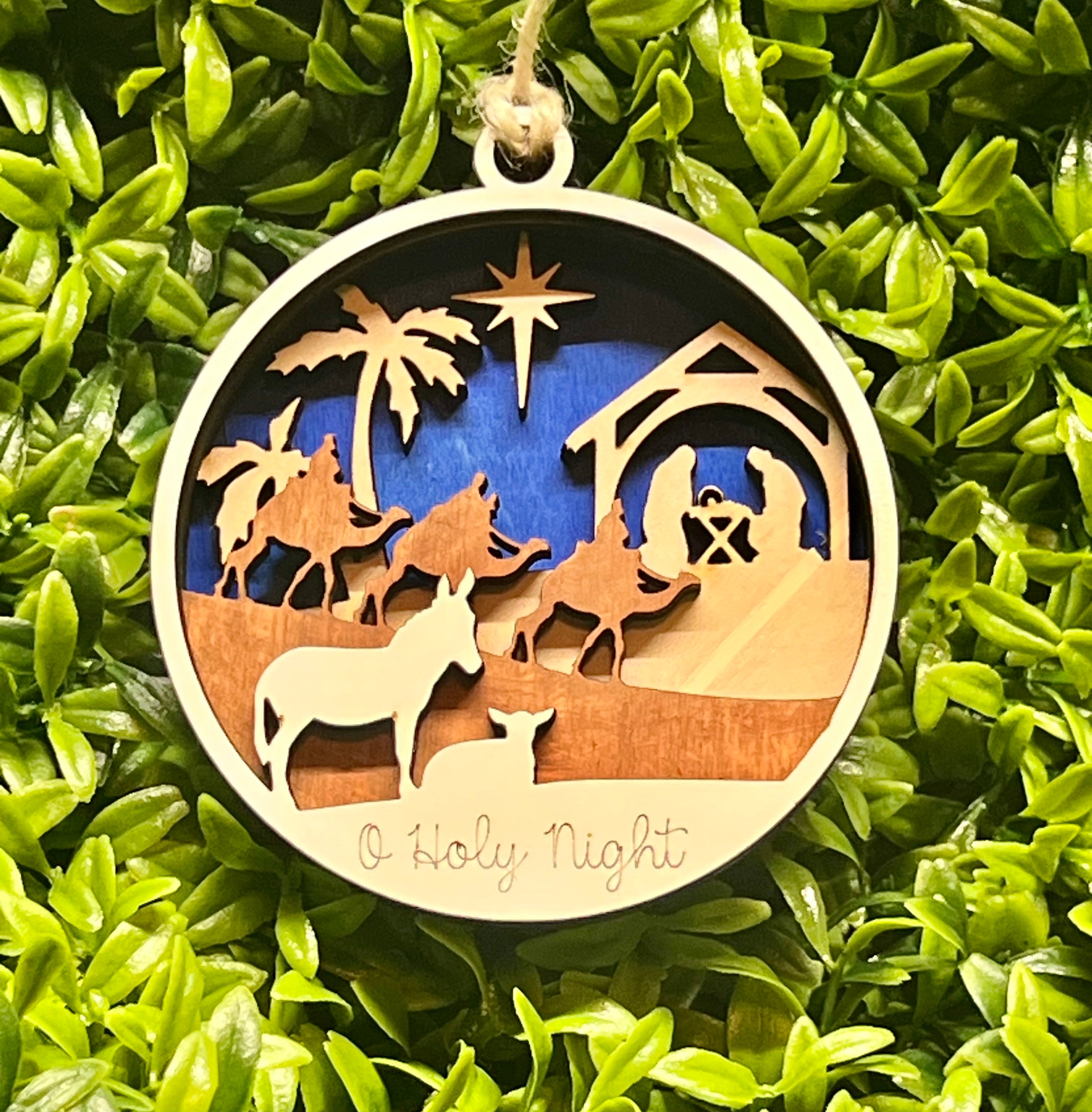 Nativity 4 layer ornament – Mateozshop