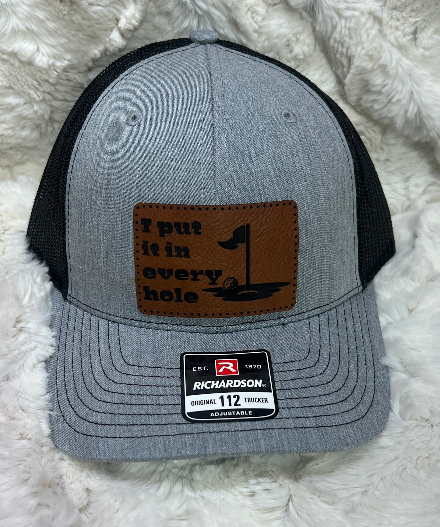 Trucker hat with patch