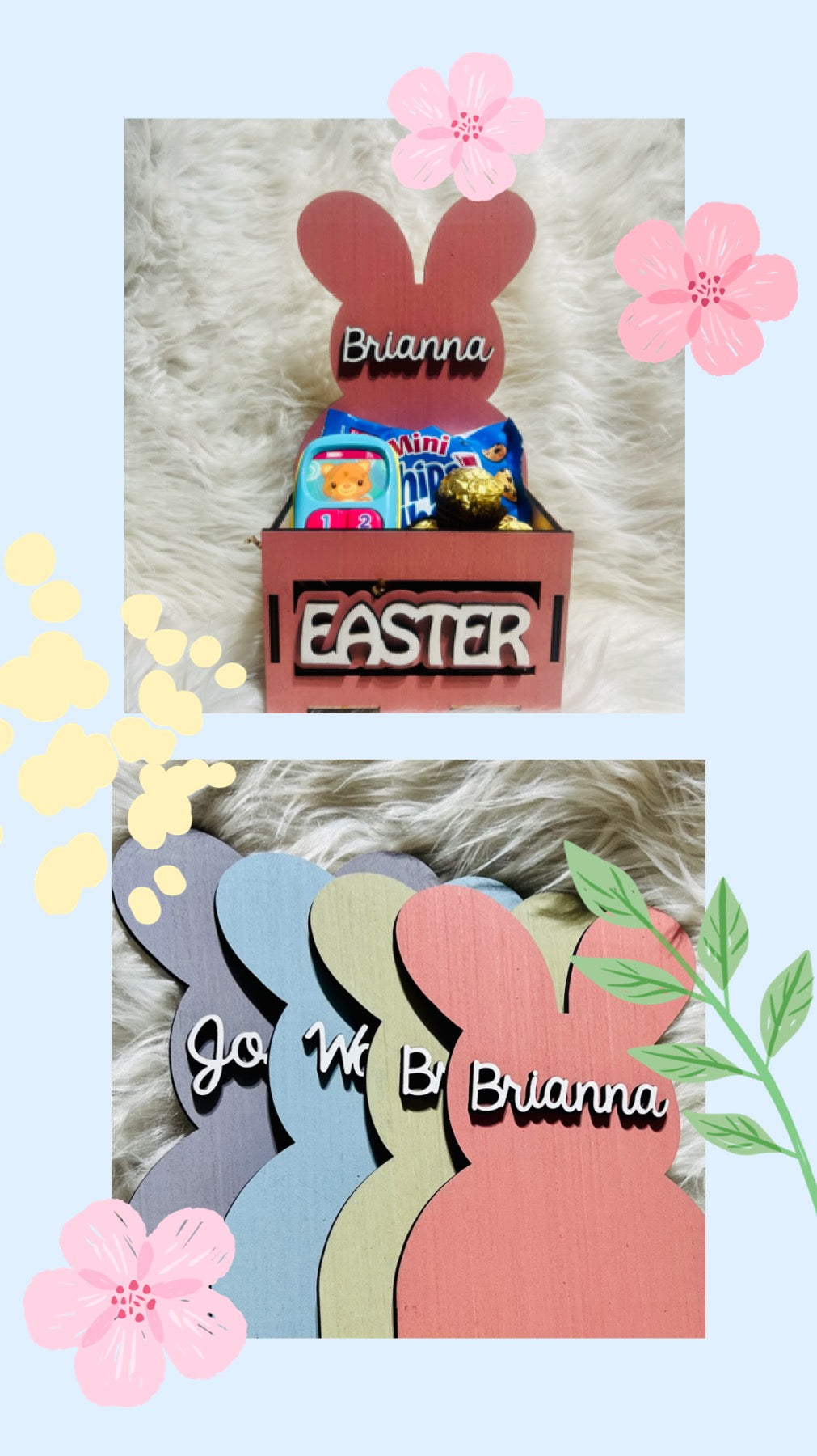 Personalized Easter crate