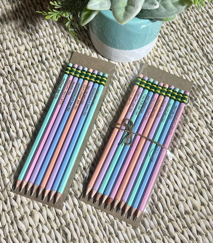 Personalized Pastel Pencils, Neon Pencils, Ticonderoga pencils Back to School