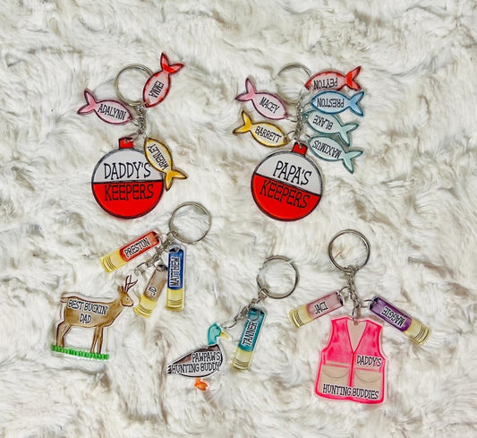Personalized Father Keychain